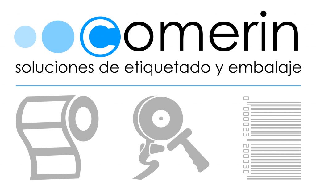 Logo de Comerin, soluciones de etiquetado y embalaje
