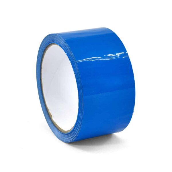 Cinta adhesiva PVC 66m azul 37 micras solvente varias medidas