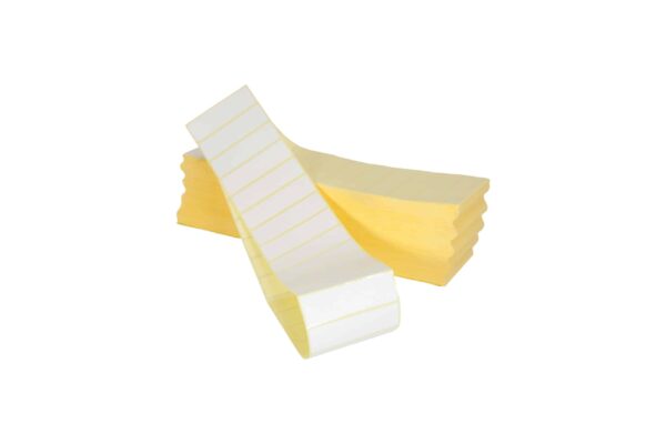 Etiqueta adhesiva plegada PAPEL BLANCO TÉRMICO varias medidas